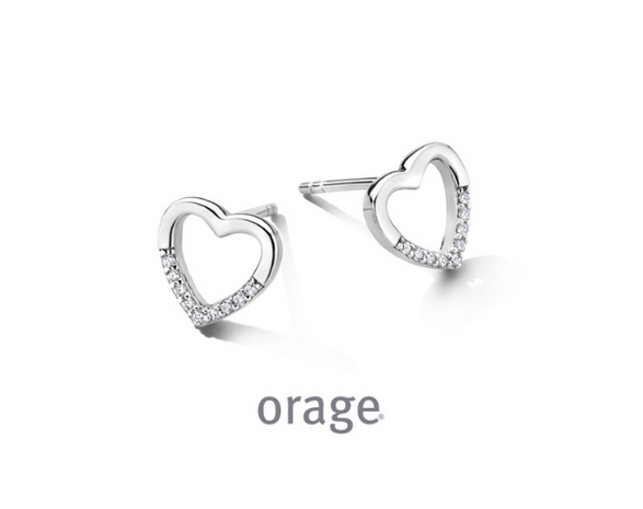 BB234 Orage Zilveren Oorbellen Dames