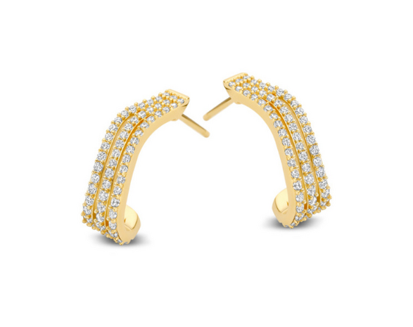 N6C55 Naiomy Silver Zilveren Oorbellen voor Dames