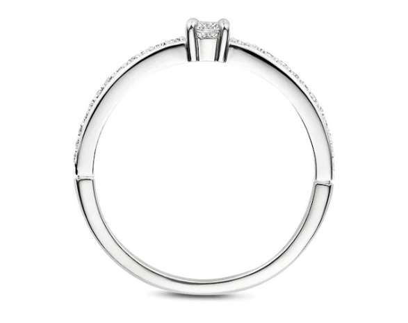 12400ZI  Ti Sento Milano Zilveren Ring