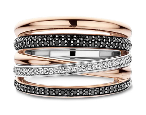 12401BR Ti Sento Milano Zilveren Ring