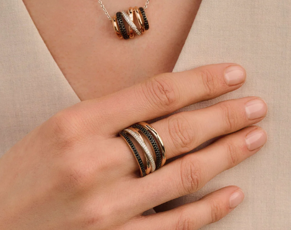 12401BR Ti Sento Milano Zilveren Ring