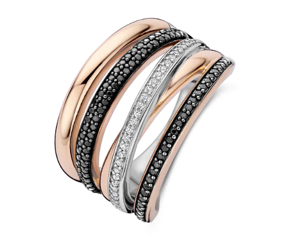 12401BR Ti Sento Milano Zilveren Ring