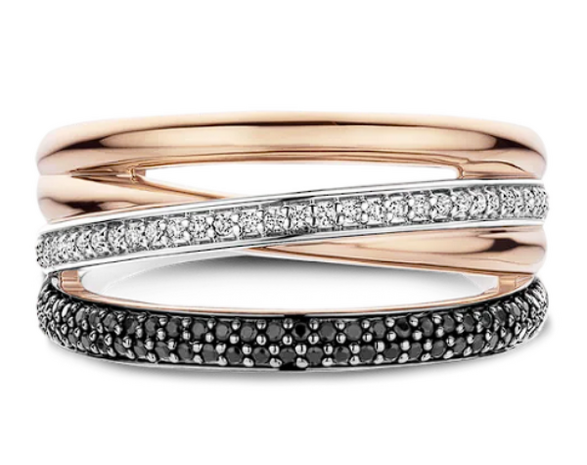 12402BR Ti Sento Milano Zilveren Ring
