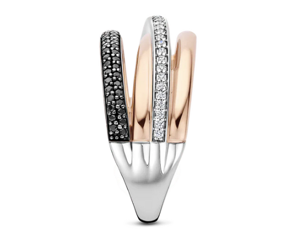 12402BR Ti Sento Milano Zilveren Ring