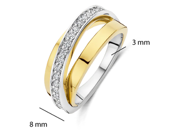 12405ZY Ti Sento Milano Zilveren Ring