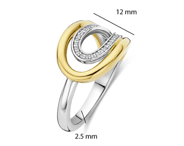 12408ZY Ti Sento Milano Zilveren Ring