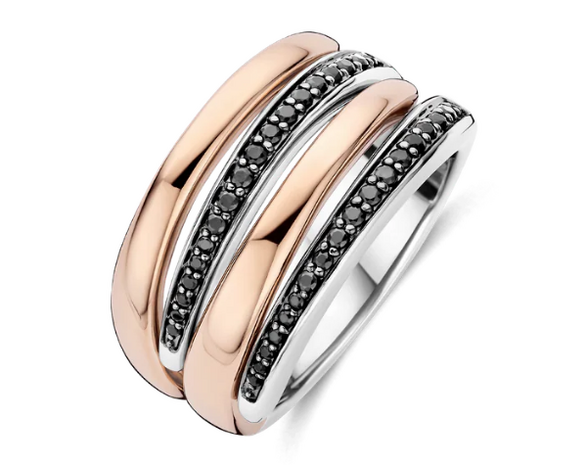 12409BR Ti Sento Milano Zilveren Ring