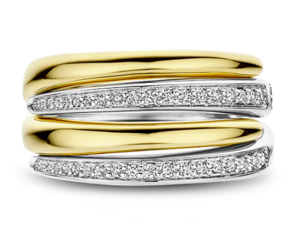 12409ZY Ti Sento Milano Zilveren Ring