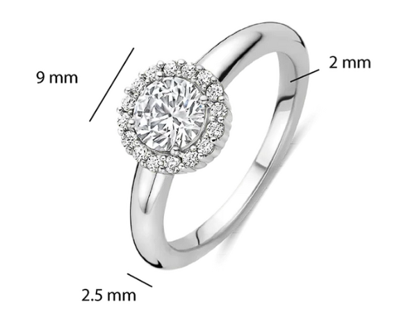 12416ZI Ti Sento Milano Zilveren Ring