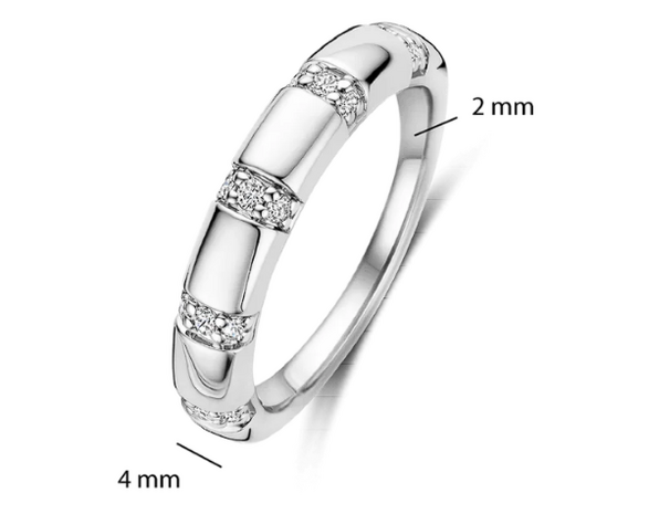 12417ZI Ti Sento Milano Zilveren Ring
