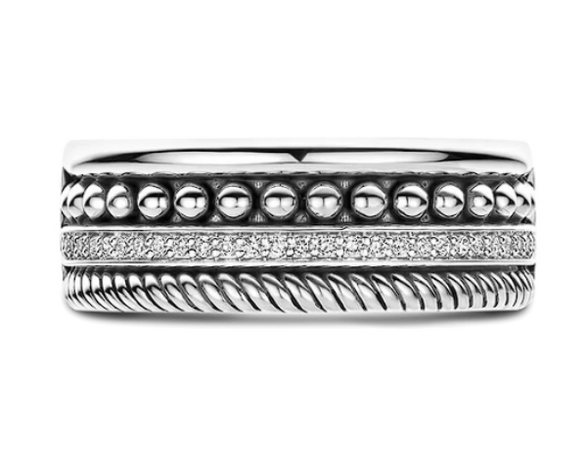 12418ZI Ti Sento Milano Zilveren Ring