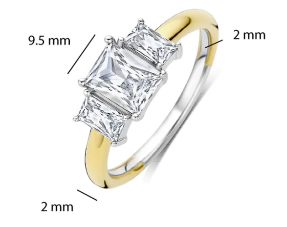 12419ZY Ti Sento Milano Zilveren Ring