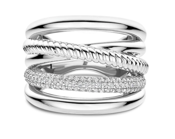 12421ZI Ti Sento Milano Zilveren Ring