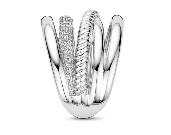 12421ZI Ti Sento Milano Zilveren Ring