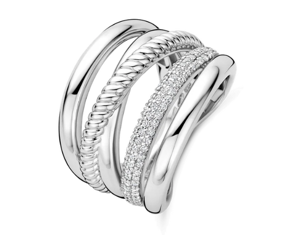12421ZI Ti Sento Milano Zilveren Ring