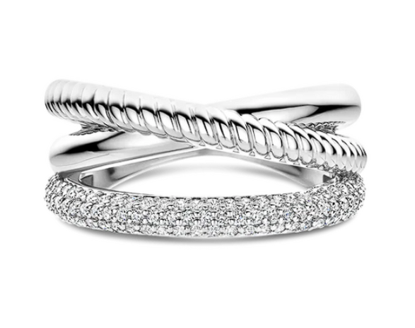 12422ZI Ti Sento Milano Zilveren Ring