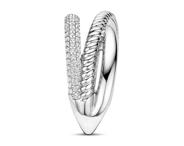 12422ZI Ti Sento Milano Zilveren Ring