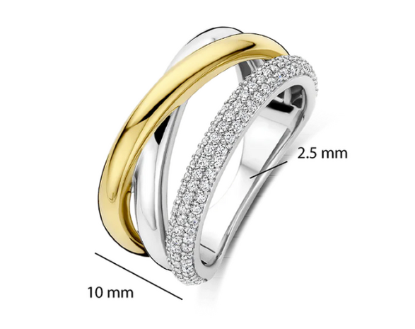 12422ZY Ti Sento Milano Zilveren Ring