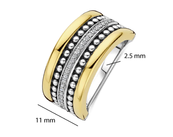 12423ZY Ti Sento Milano Zilveren Ring
