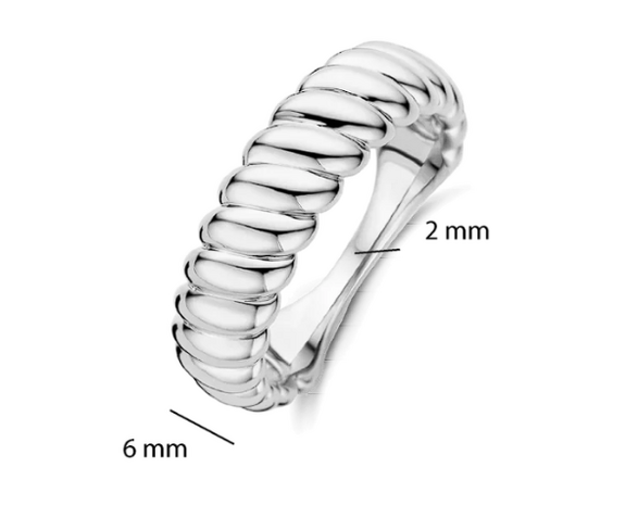 12424SI Ti Sento Milano Zilveren Ring