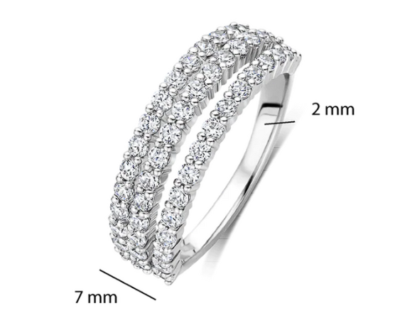 12426ZI Ti Sento Milano Zilveren Ring