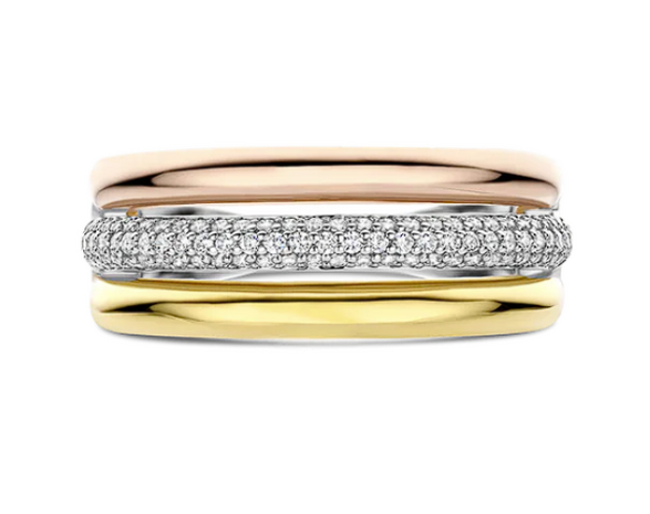 12427TZ Ti Sento Milano Zilveren Ring