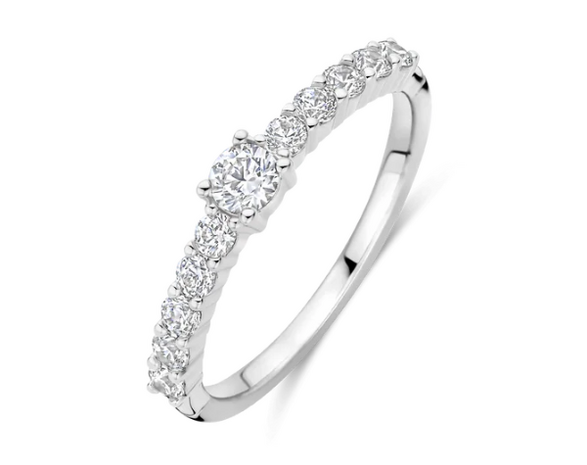 12429ZI Ti Sento Milano Zilveren Ring