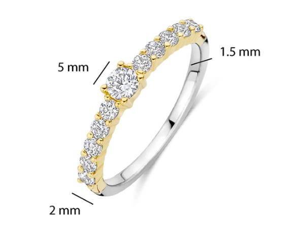 12429ZY Ti Sento Milano Zilveren Ring