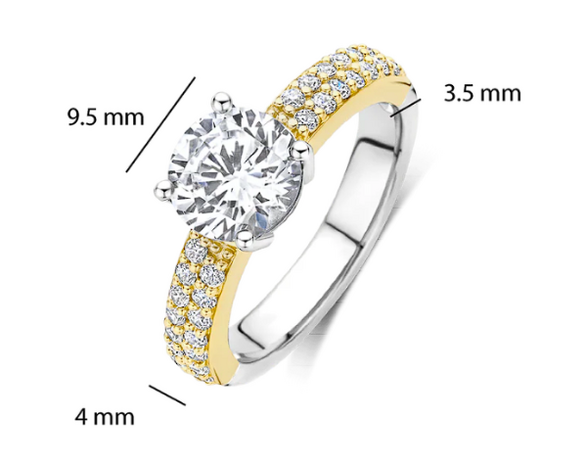 1737ZY Ti Sento Milano Zilveren Ring