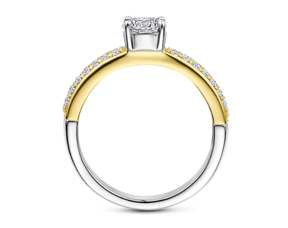 1795ZY Ti Sento Milano Zilveren Ring
