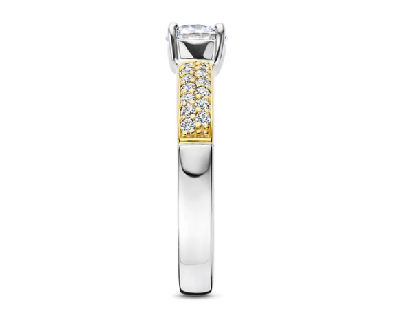 1795ZY Ti Sento Milano Zilveren Ring