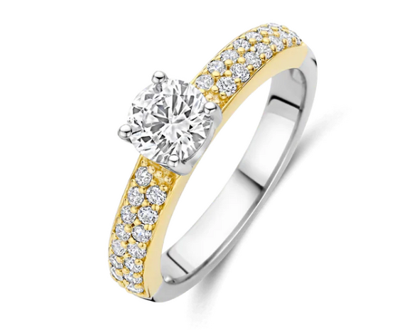 1795ZY Ti Sento Milano Zilveren Ring