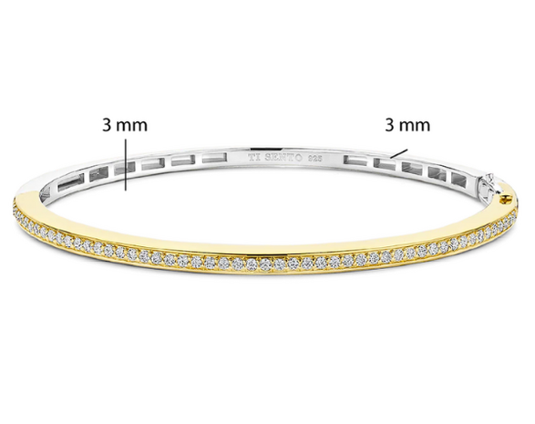 2889ZY Ti Sento Milano Zilveren Armband Dames