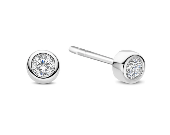 78057ZI Ti Sento Milano Zilveren Oorringen Dames