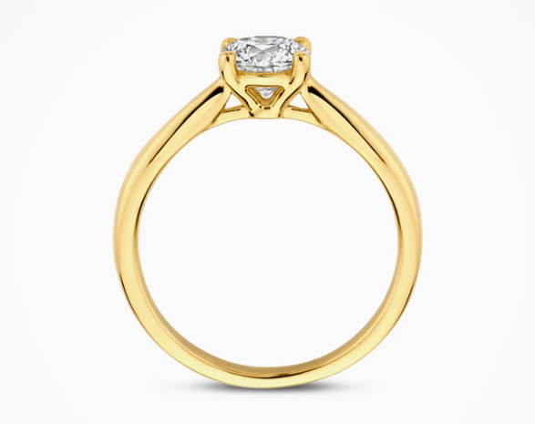 LG1005Y Blush 14kt gouden ring met lab grown diamant