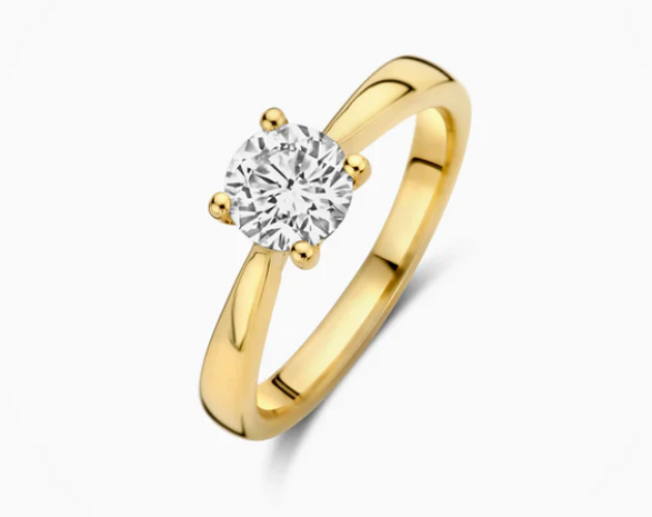 LG1005Y Blush 14kt gouden ring met lab grown diamant