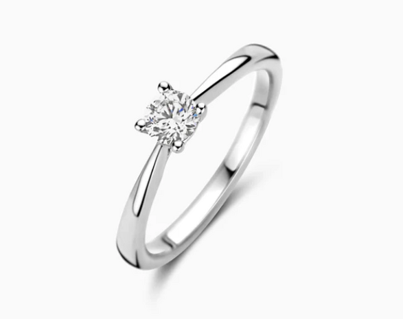 LG1002W Blush 14kt gouden ring met lab grown diamant