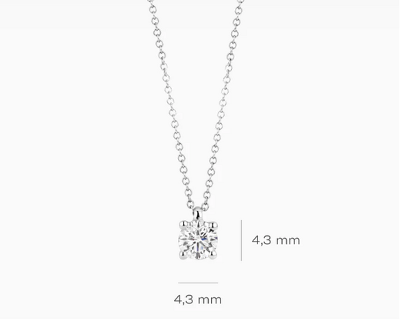 LG3002W Blush 14kt Gouden Ketting met Hanger