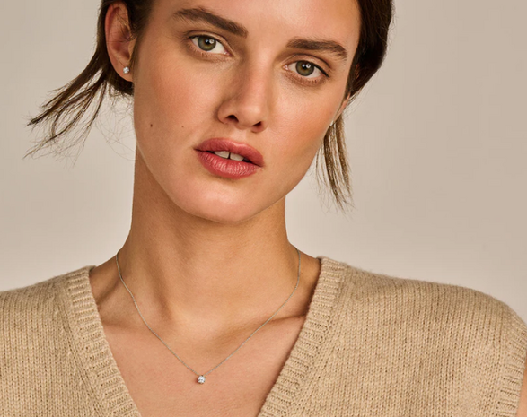 LG3002W Blush 14kt Gouden Ketting met Hanger