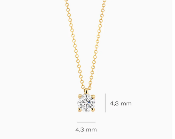 LG3002Y Blush 14kt Gouden Ketting met Hanger