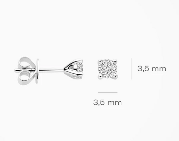 LG7020W Blush 14kt gouden oorringen Dames