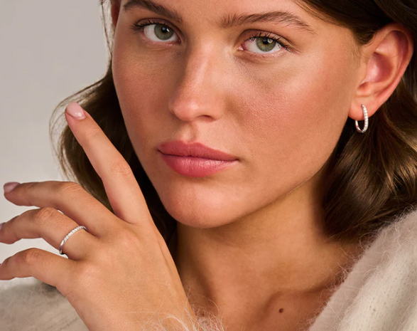 LG1012W Blush 14kt gouden ring met lab grown diamant