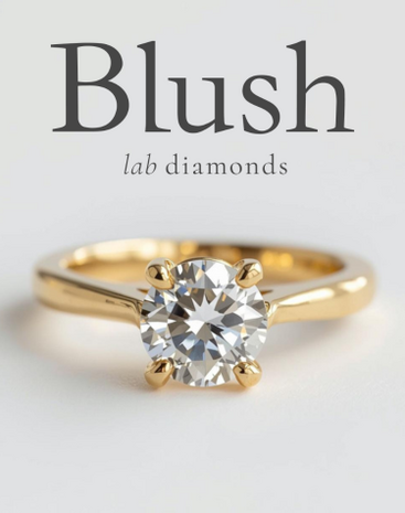 LG1014Y Blush 14kt gouden ring met lab grown diamant