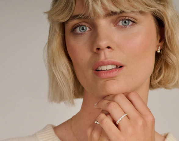 LG1043Y Blush 14kt gouden ring met lab grown diamant