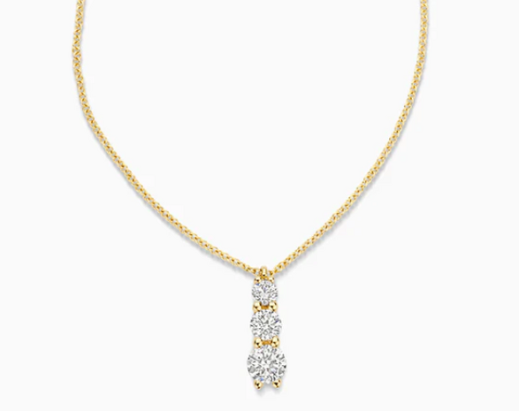 LG3020Y Blush 14kt Gouden Ketting met Hanger