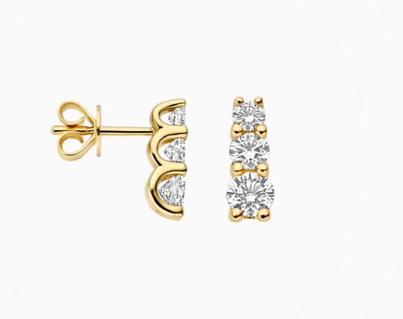 LG7030Y Blush 14kt gouden oorringen Dames