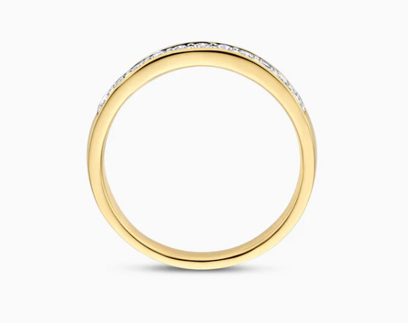 LG1034Y Blush 14kt gouden ring met lab grown diamant
