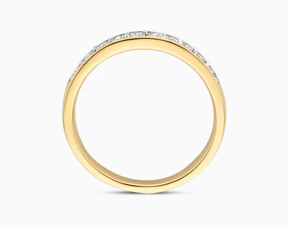 LG1035Y Blush 14kt gouden ring met lab grown diamant