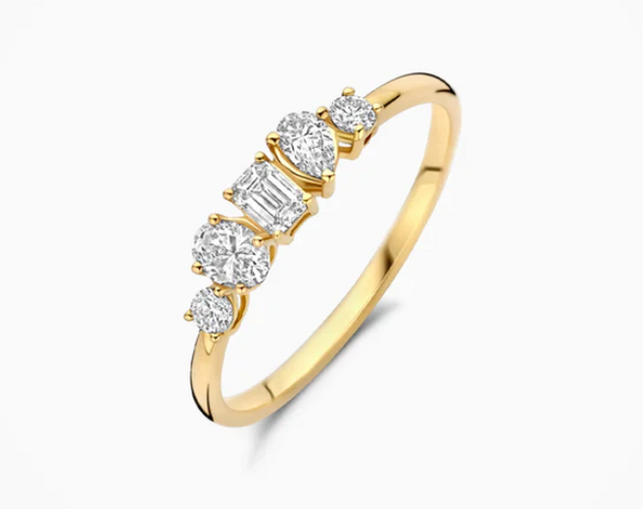 LG1032Y Blush 14kt gouden ring met lab grown diamant