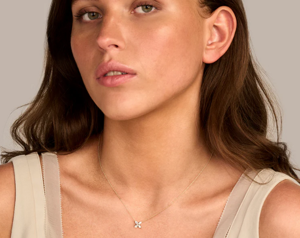 LG3013Y Blush 14kt Gouden Ketting met Hanger